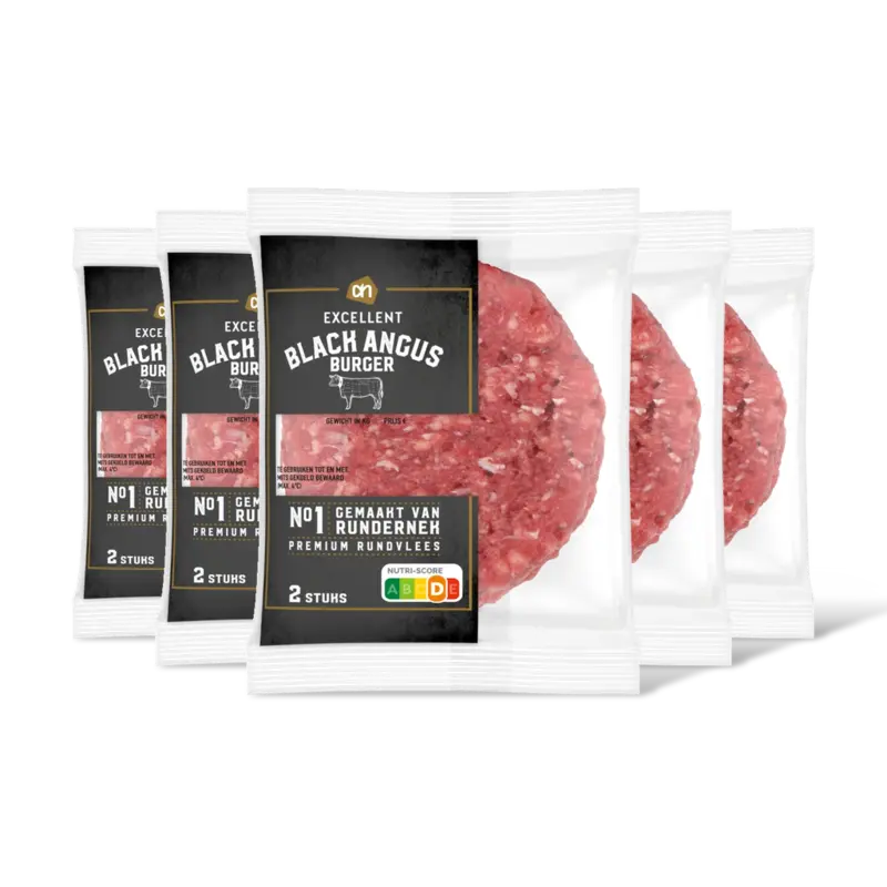 AH Excellent Black angus burger 5-pack