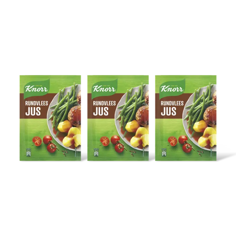 Knorr Rundvleesjus 3-pack