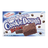 Betty bites fudge brownie
