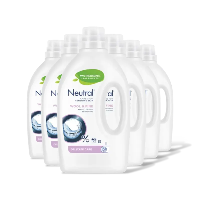 Neutral Wol & fijn vloeibaar wasmiddel 6-pack
