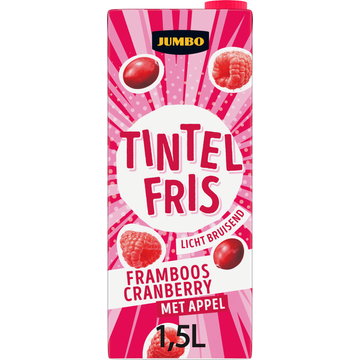 Jumbo Tintel Fris Framboos Cranberry met Appel 1,5 L