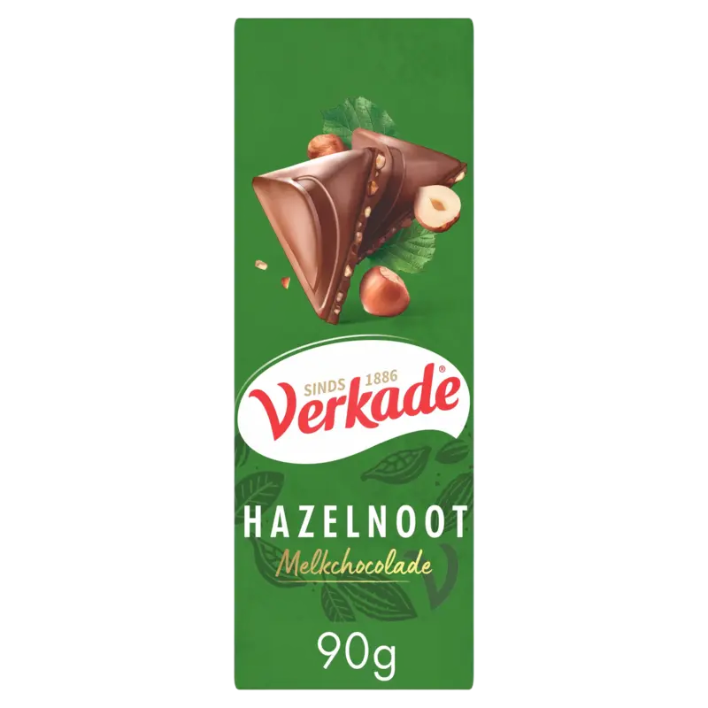 Verkade Hazelnoot melkchocoladereep