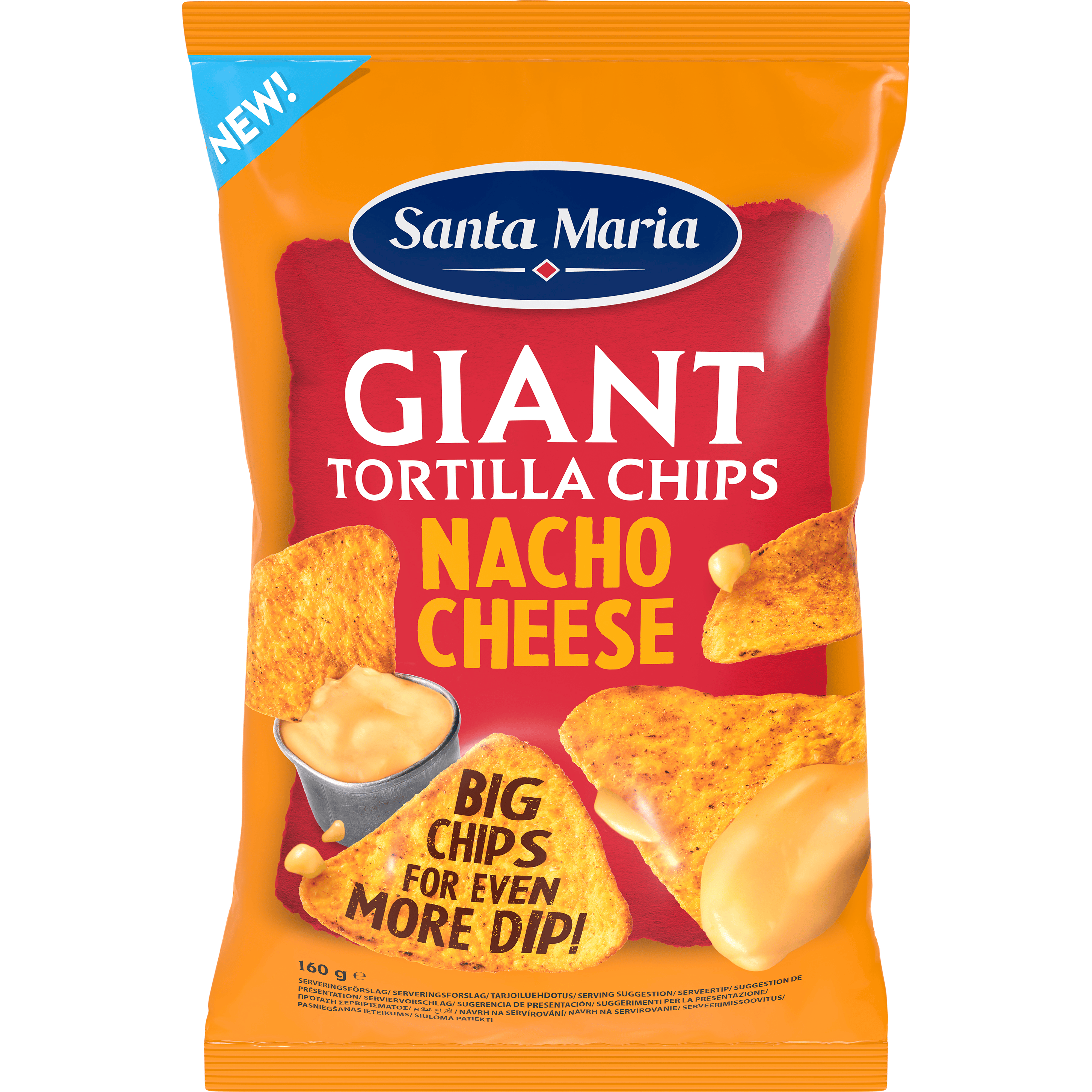 Santa Maria Giant Tortilla Chips Nacho Cheese