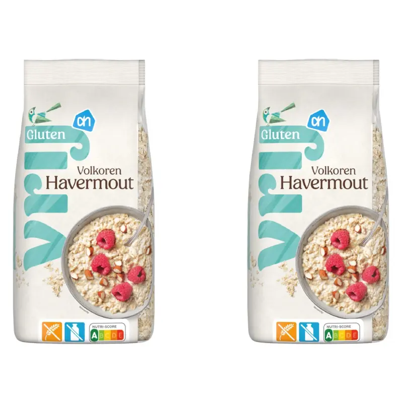 AH Glutenvrij Volkoren havermout 2-pack
