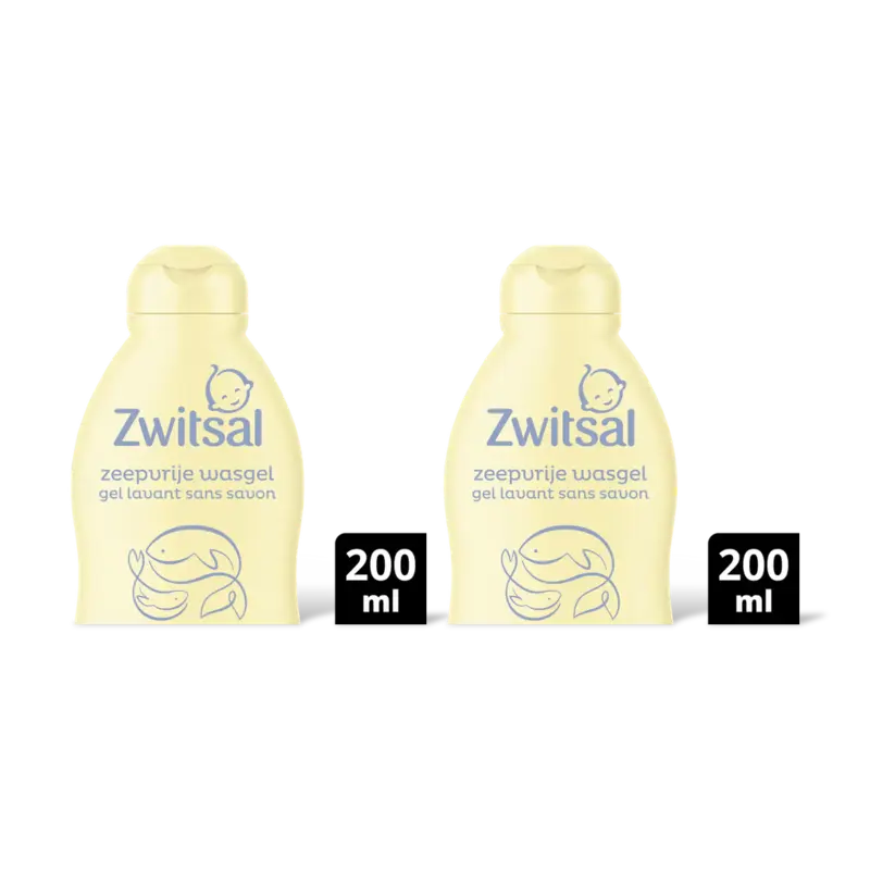Zwitsal Baby zeepvrije wasgel 2pack