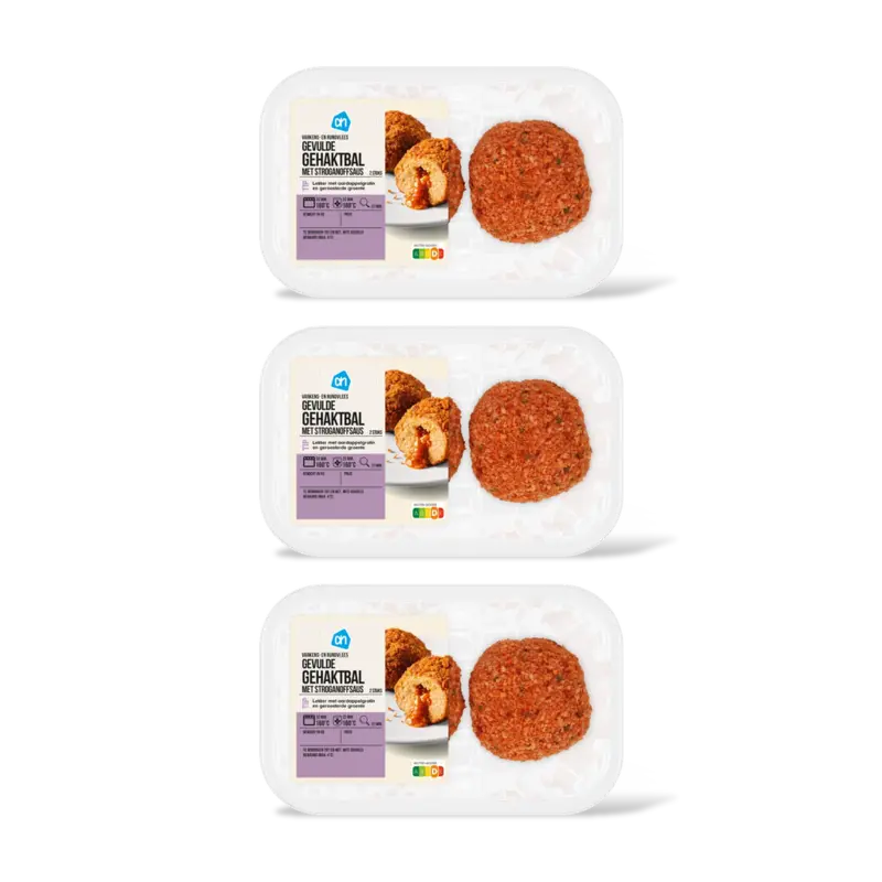 AH Gevulde gehaktballen stroganoffsaus 3pk