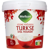 Melkan yoghurt turkse stijl 8%