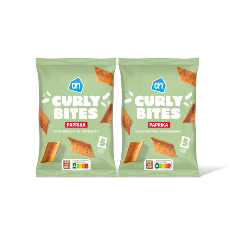 AH Curly bites paprika 2-pack