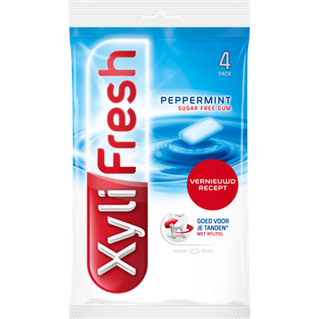 Xylifresh Peppermint Sugar Free Gum 4 x 18 g
