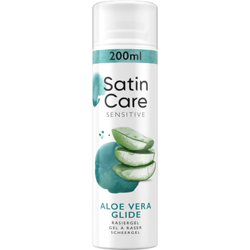 Gillette Satin Care scheergel voor vrouwen met Aloë Vera, 200 ml