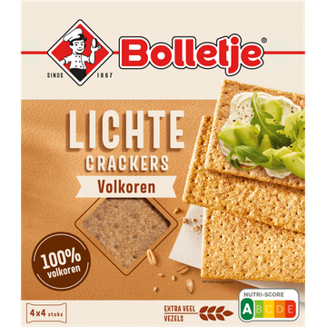 Bolletje Lichte Crackers Volkoren 4 x 4 Stuks 190 g