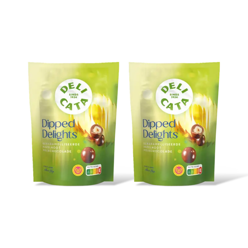 Delicata delights hazelnoot melkchocolade 2-pack