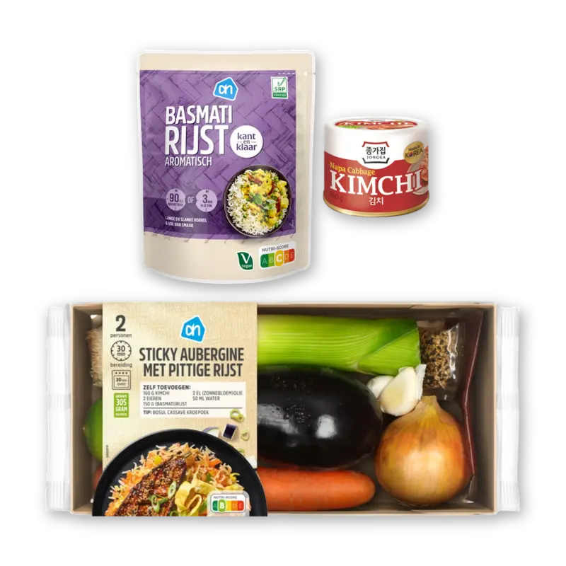AH Vega Sticky Aubergine & Rijst Verspakket