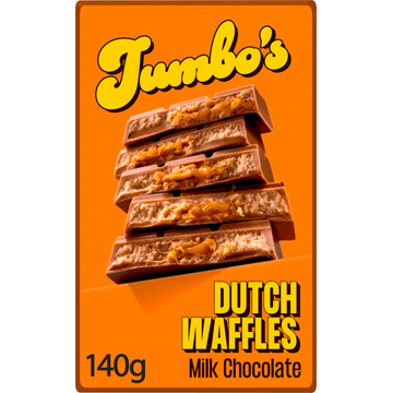 Jumbo's Chocoladereep Melk Stroopwafel 140 g