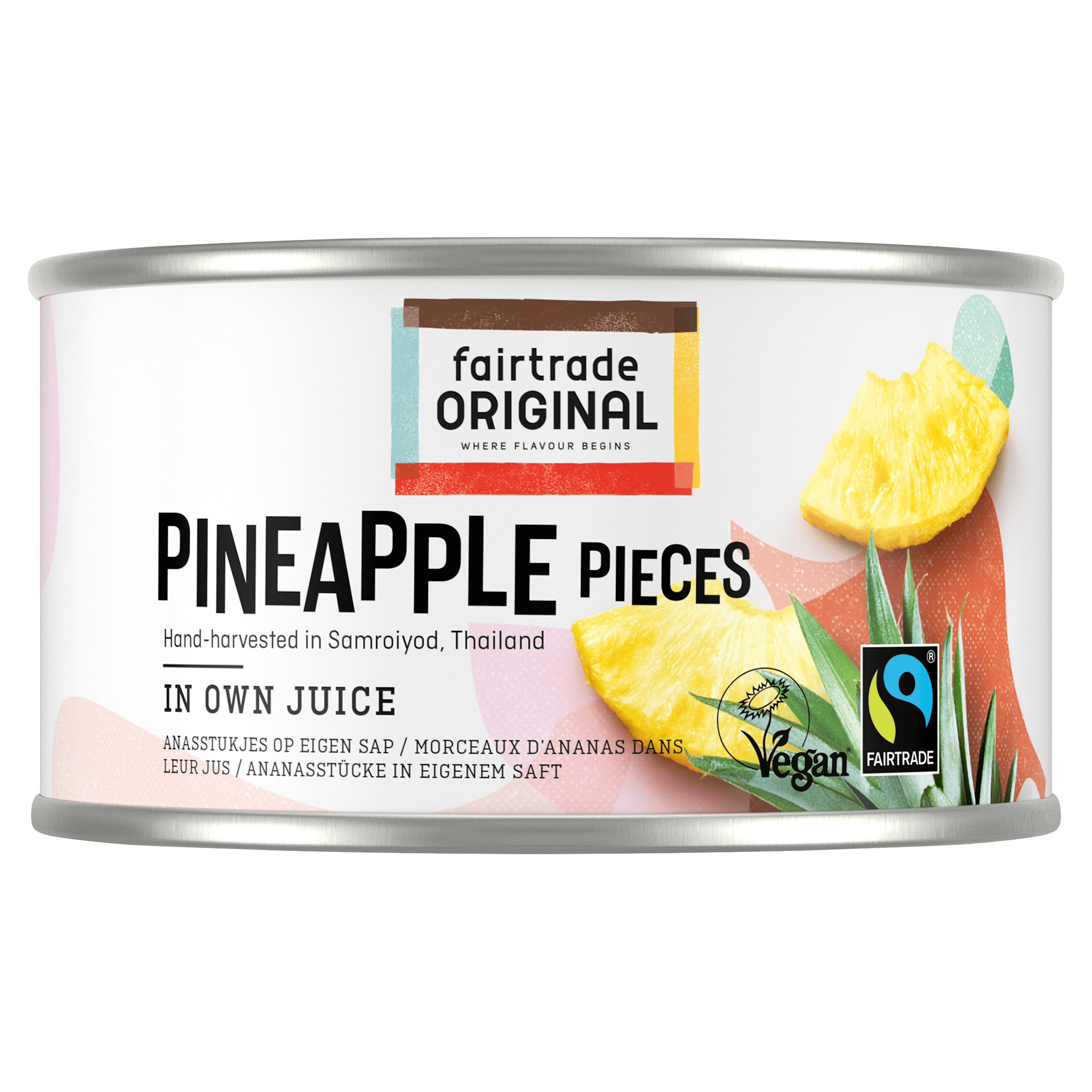 Fairtrade Original Ananas stukjes op sap Fairtrade
