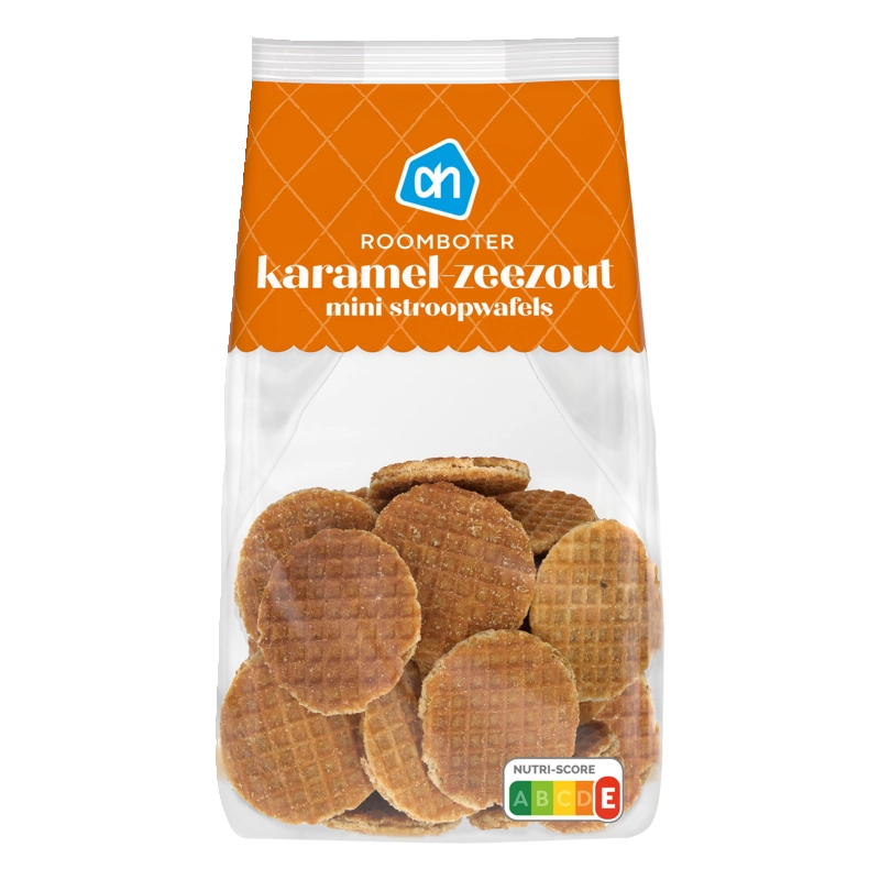 AH Stroopwafel mini karamel zeezout