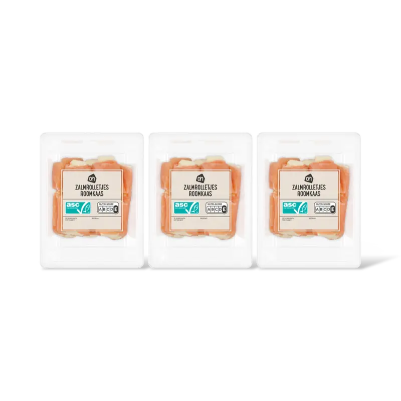 AH Zalmrolletjes roomkaas 3-pack