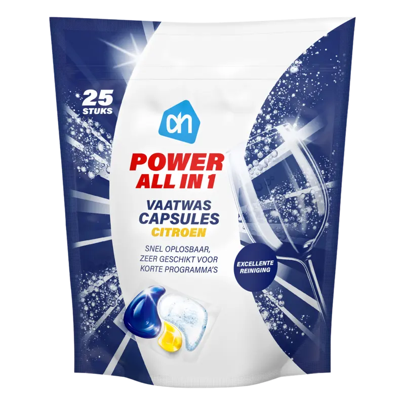 AH Power all in 1 vaatwascapsules citroen