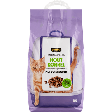 Jumbo Kattenbakvulling Houtkorrel met Dennengeur 10 L