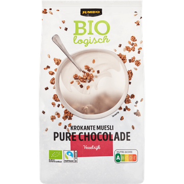 Jumbo Biologisch Krokante Muesli Pure Chocolade 350 g