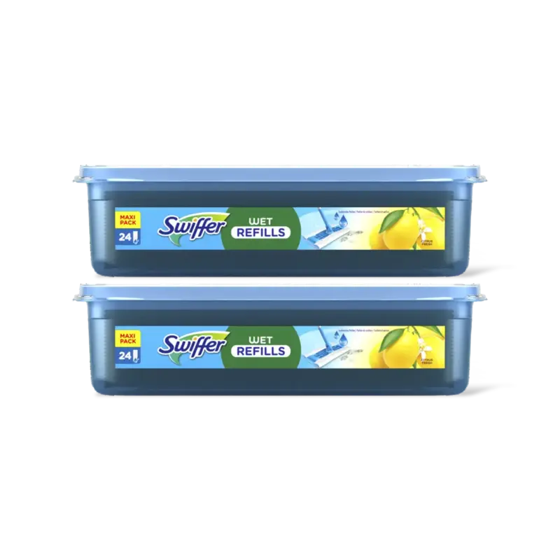 Swiffer Vloerdoekjes vochtig navulling 2-pack