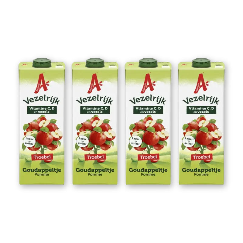 Appelsientje Goudappeltje troebel 4-pack