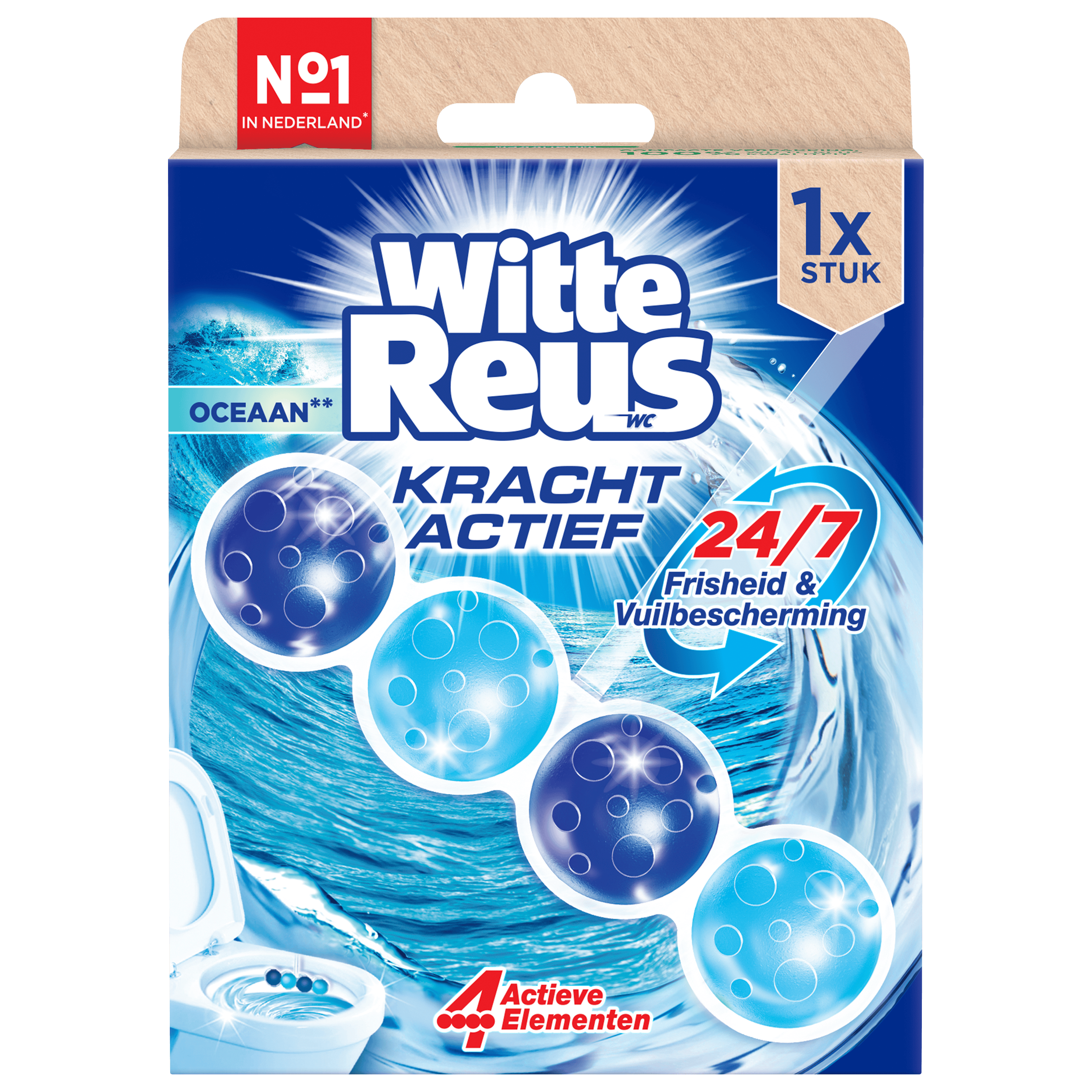 Witte Reus Toiletblok Kracht Actief Oceaa
