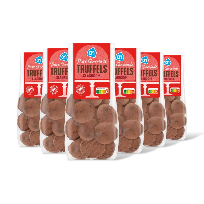 AH Pure chocolade truffels slagroom 6-pack