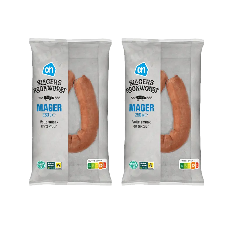 AH Slagersrookworst mager 2-pack