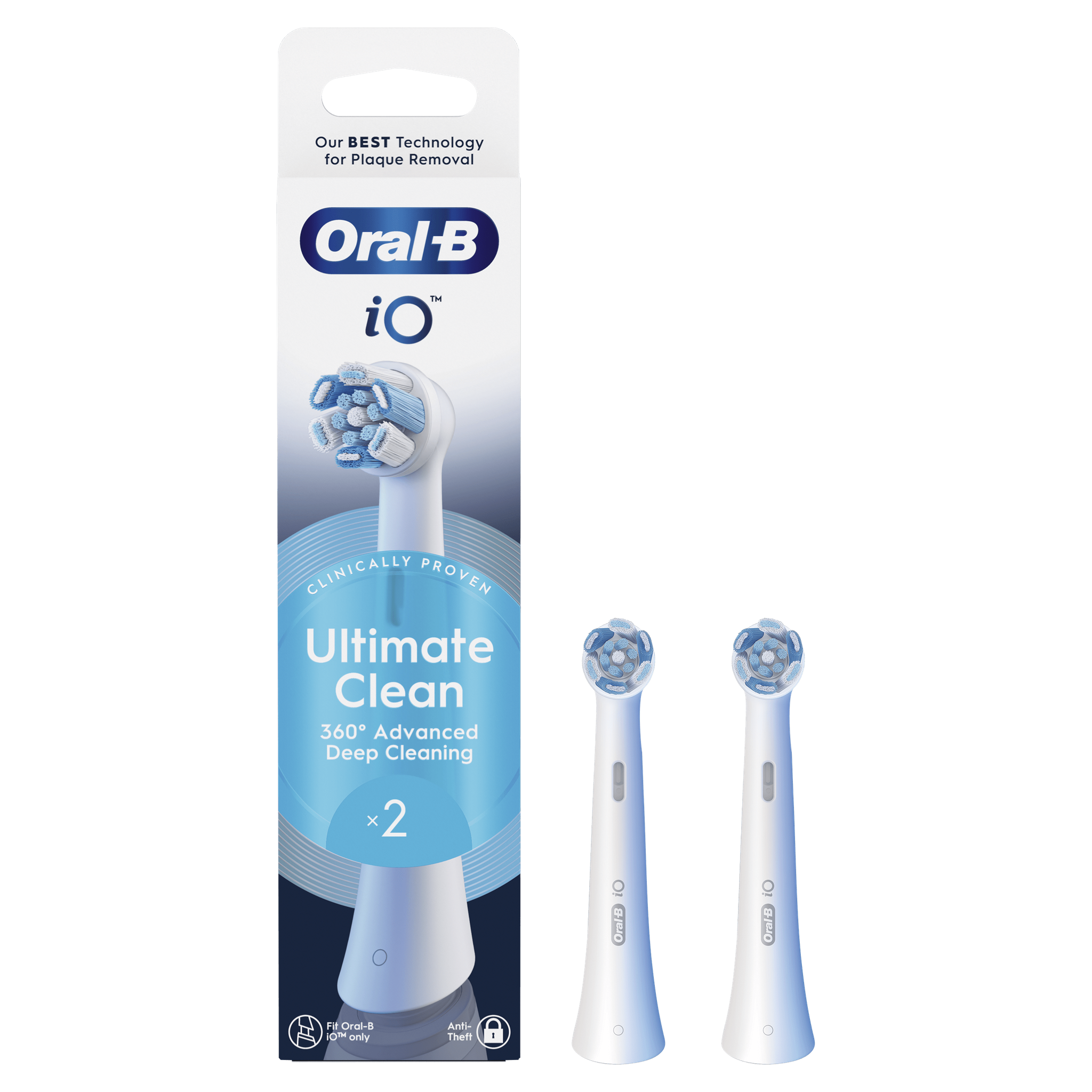 Oral-B iO Ultimate Clean Opzetborstels Wit 2 Stuks