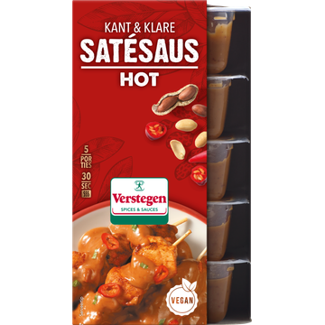 Verstegen Kant & Klare Satésaus Hot 5 x 80 ml