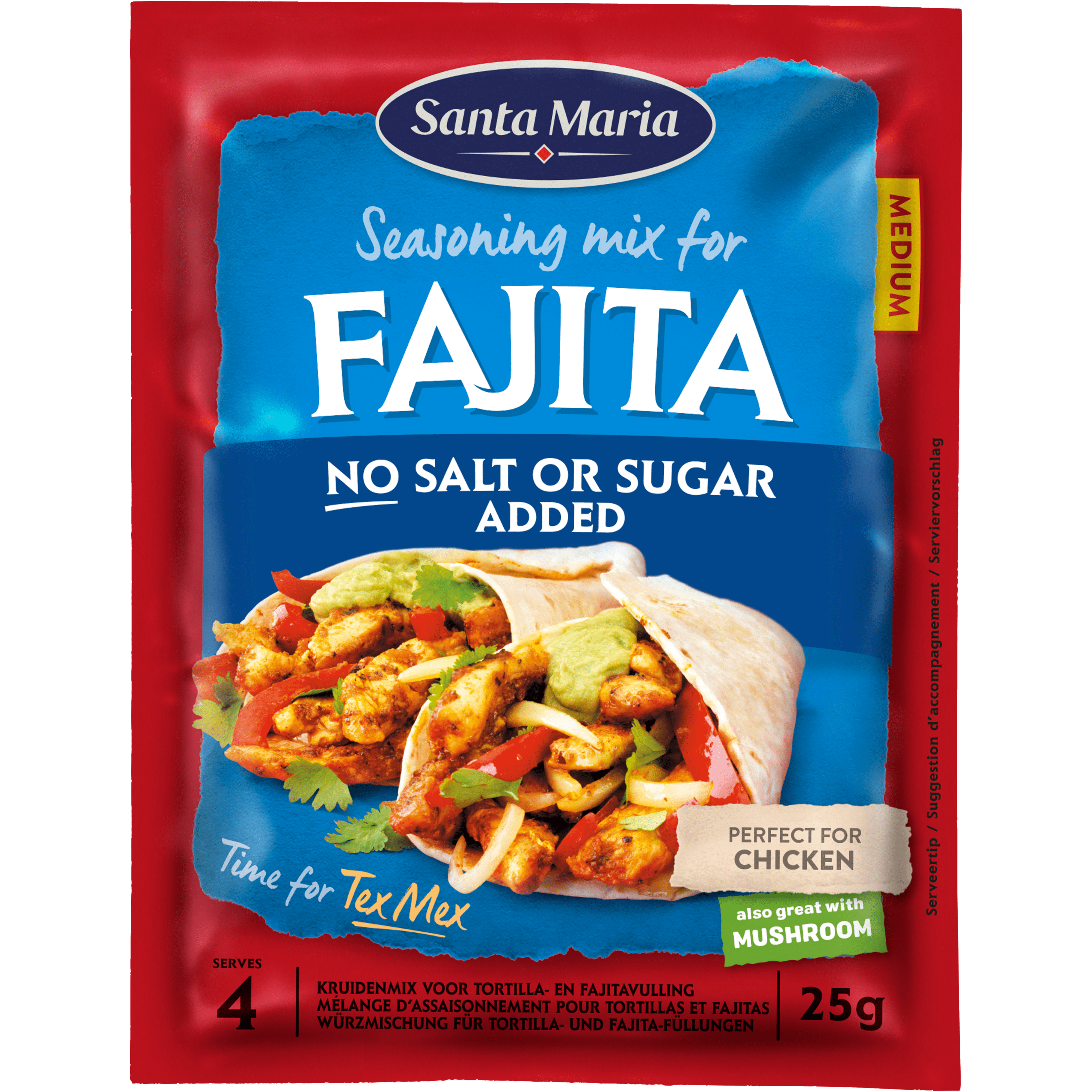 Santa Maria Fajita kruidenmix geen zout toegevoegd