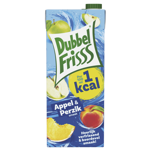 Dubbelfrisss Appel-perzik 1kcal