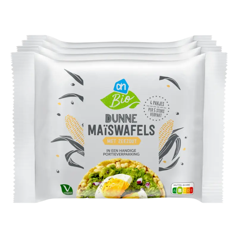 AH Biologisch Dunne maïswafels met zeezout
