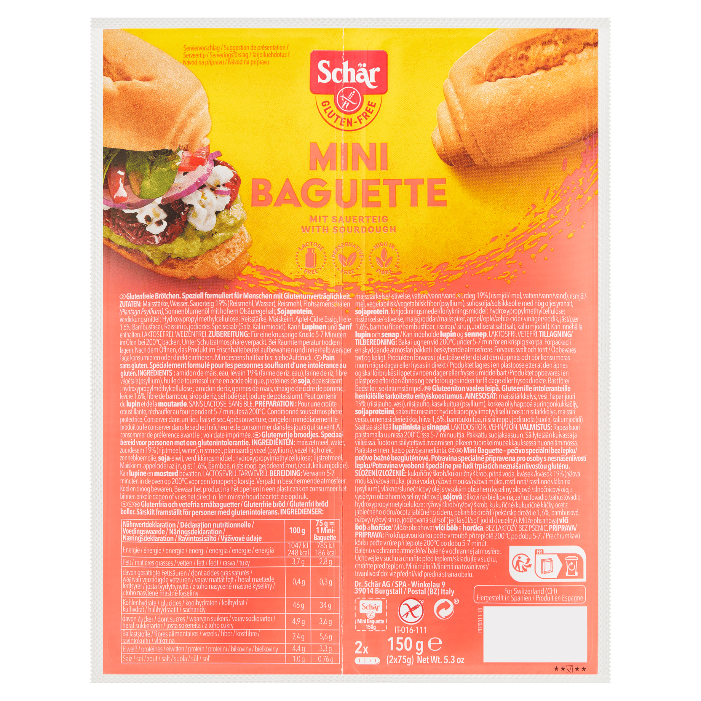 Schär Glutenvrije mini baguette