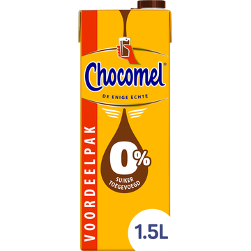 Chocomel 0% Suiker Toegevoegd Voordeelpak 1,5 L