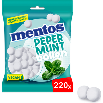Mentos Pepermuntballen 220g