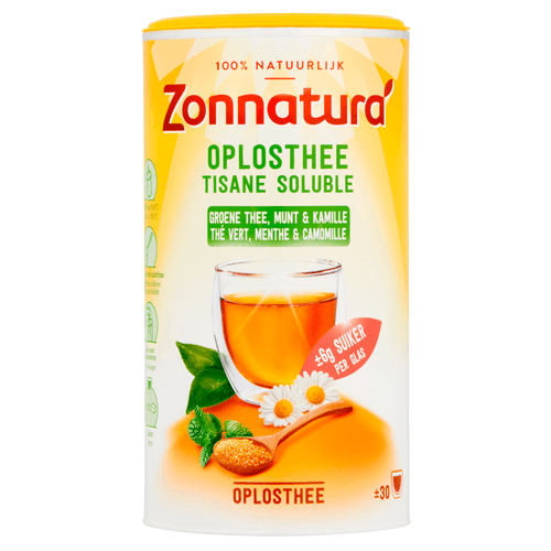Zonnatura Oplosthee groene thee munt & kamille