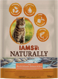 Iams Kat Naturally Zalm