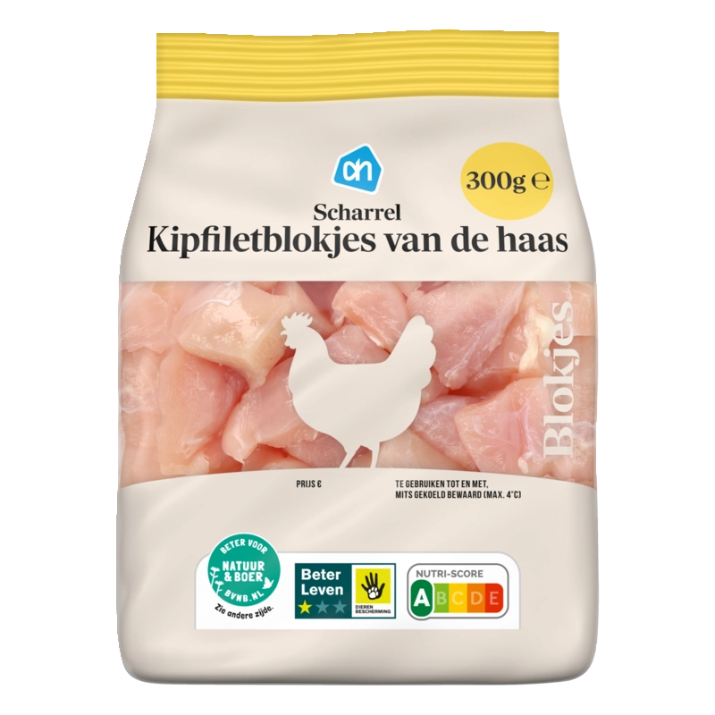 AH Scharrel kipfilet blokjes van de haas