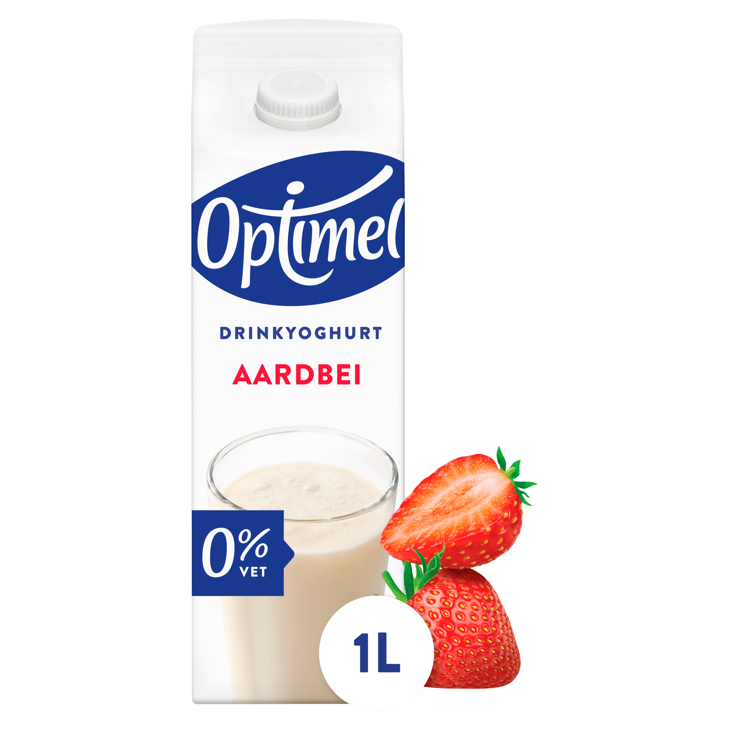 Optimel Drink aardbei 0% vet