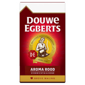 Douwe Egberts snelfilterkoffie aroma rood grove maling