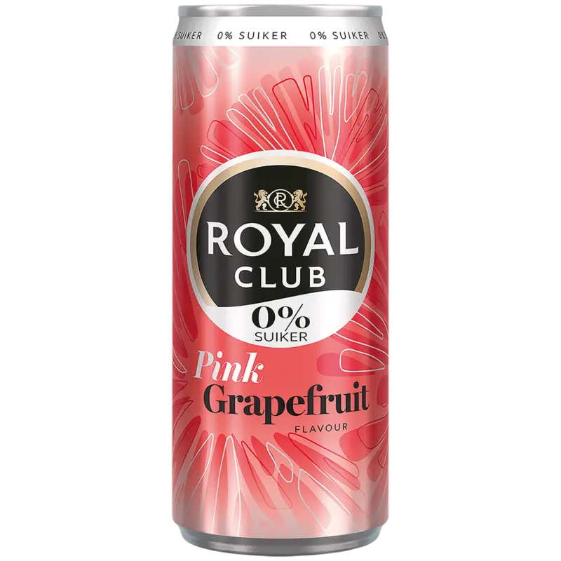 Royal Club Pink grapefruit 0% suiker