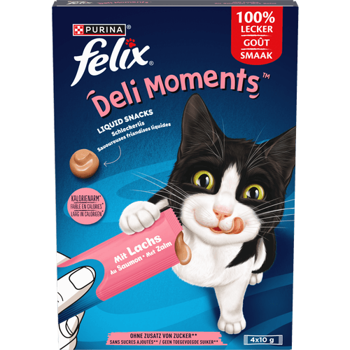 Felix Kattensnacks deli moments salmon 4 st.