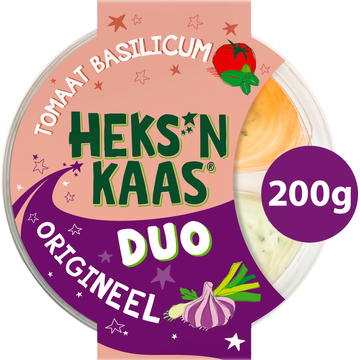 Heks'nkaas Smeerdip Duo Origineel - Tomaat Basilicum 200 g