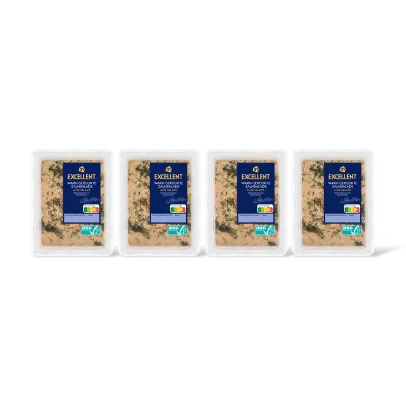 AH Excellent Warm gerookte zalmsalade luxe salade 4pk