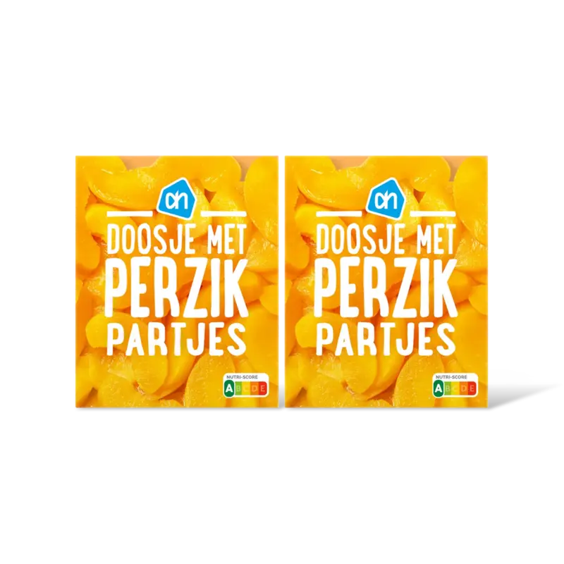 AH Doosje met perzikpartjes 2-pack