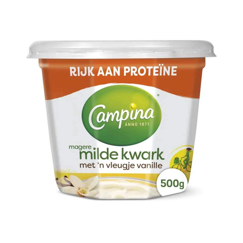 Campina Magere milde kwark met vleugje vanille