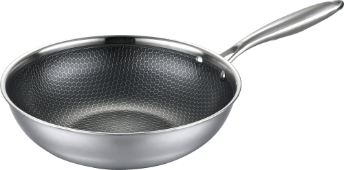 Enrico Wok 28 cm zwart