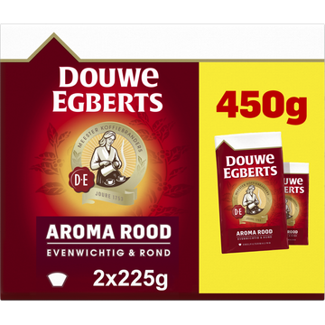 DOUWE EGBERTS AROMA ROOD KOFFIE SNELFILTERMALING 450G